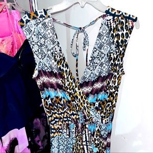 Animal print jumpsuit